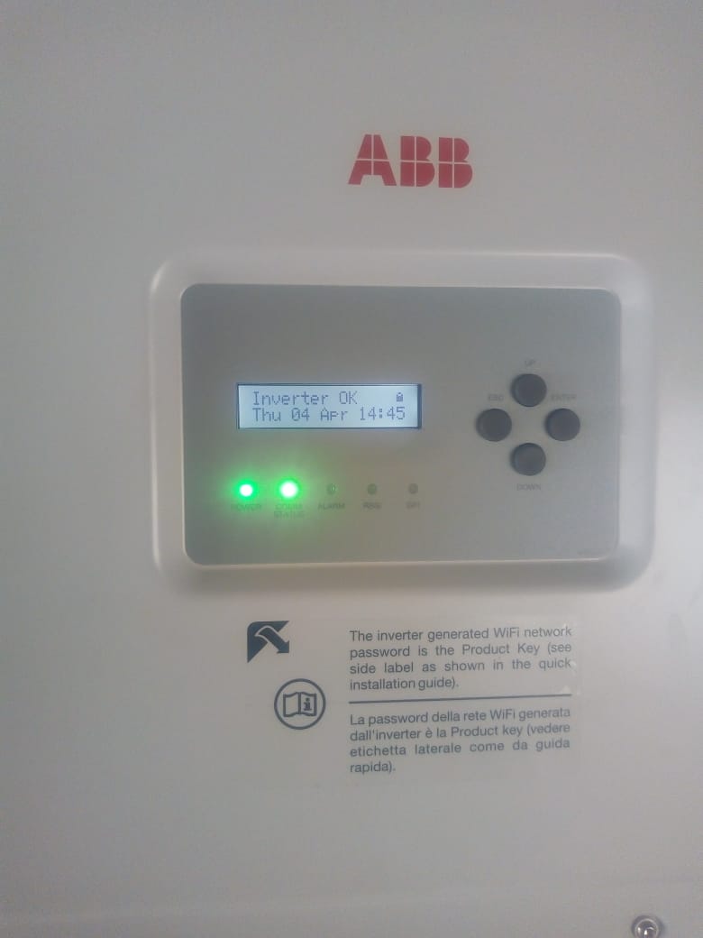 Inversor ABB instalado