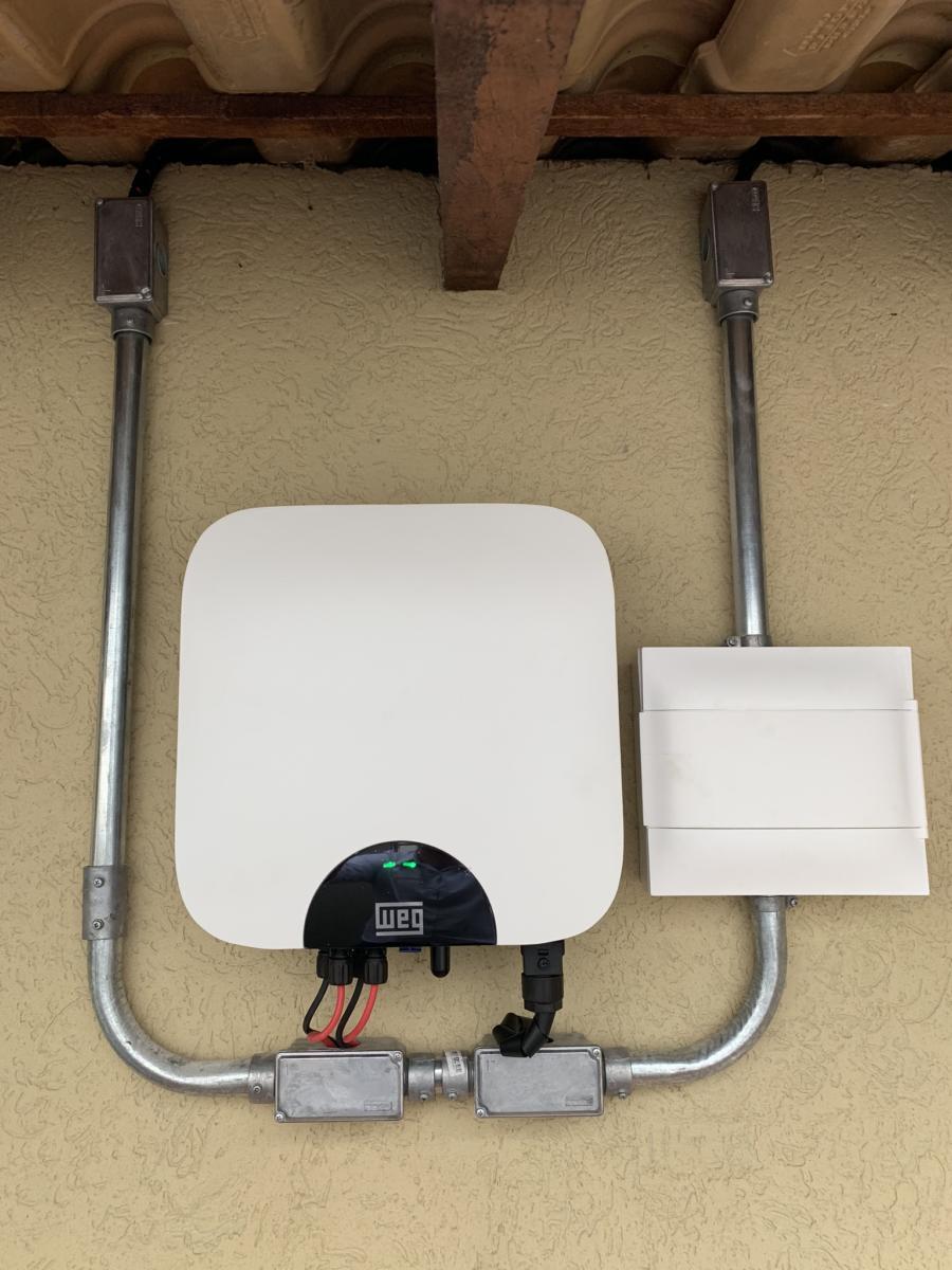 Inversor WEG de 4kWP instalado