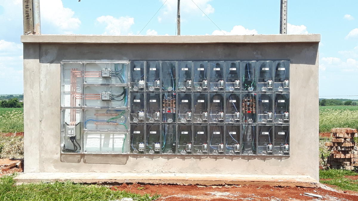 Mureta de medição agrupada